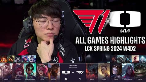 T1 vs DK Highlights ALL GAMES .